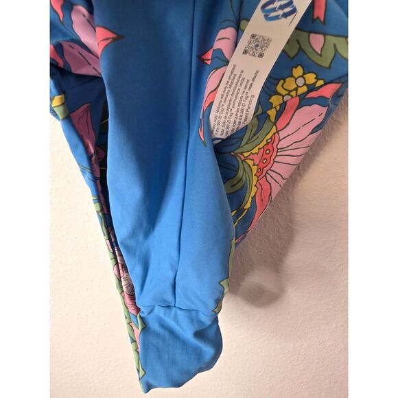 Maaji Tiki Reversible Plunging Neckline One Piece Small Maya Blue - Picture 5 of 9